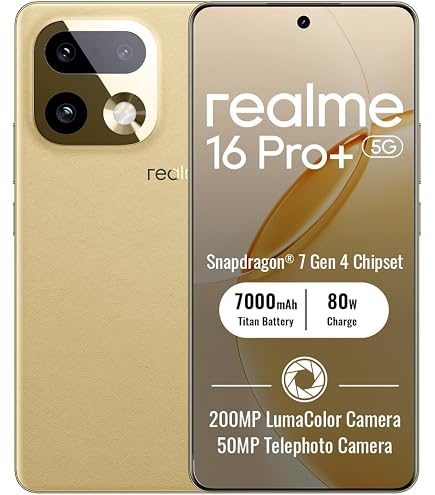 realme 16 Pro 5G Smartphone, 8GB+512GB, 144Hz AMOLED Display 6.78
